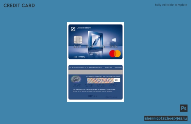 Deutsche Bank Standard Mastercard Beispielvorschau